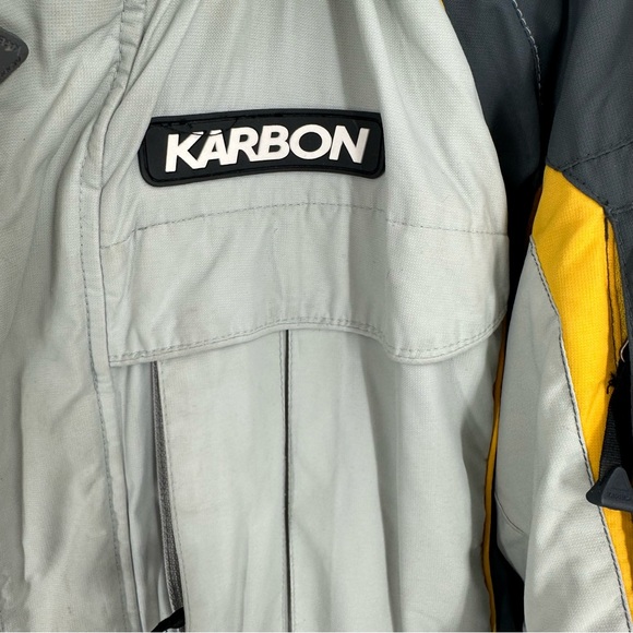 Karbon Winter Snow Ski Jacket Boys 16 Gray Yellow - Picture 3 of 15